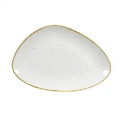 Купить блюдо треугольное chefs 30,4х20,5см, без борта, stonecast, цвет barley white swhstc301 – цена от завода, доставка до двери | RuOborudovanie.ru