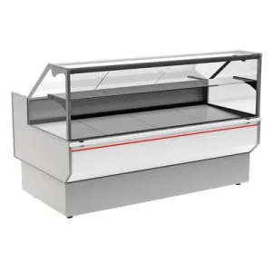 Витрина холодильная Полюс GC95 SV 1,2-1 (ВХСр-1,2 Carboma GC95) (0011-9003 боковины серые, декор бел – купить в Москве по цене завода