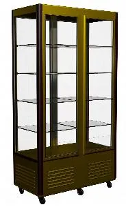 Витрина кондитерский Полюс D4 Vm 800-1 коричнево-золотой холодильный (R800C люкс Carboma) – купить по цене завода