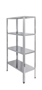 Стеллаж кухонный Luxstahl СР-1800х800х300/4 нерж – купить в Москве по цене завода