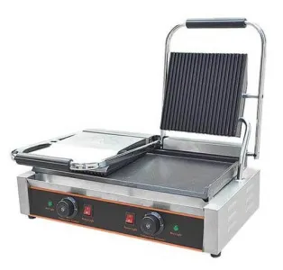 Гриль пресс Kocateq GH813CNW двухсекционный с верхн. ребристыми и нижн.плоской пластиной – купить в Москве по цене завода