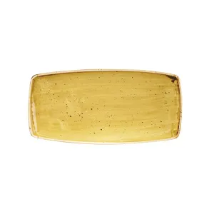 Блюдо сервировочное 29,5Х15СМ, без борта, Stonecast, цвет Mustard Seed Yellow Smssop111 – купить по цене завода
