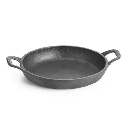 Купить сковорода чугунная овальная 21х15см h4см 0,71л, порционная, с двумя ручками, цвет черный cw30100 в Москве – цена завода, доставка до двери | RuOborudovanie.ru