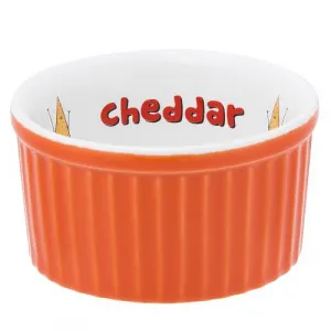 Рамекин 100МЛ D8См H4См Oxford, цвет оранжевый с декором "Cheddar" C12M-3B9P – купить в Москве по цене завода