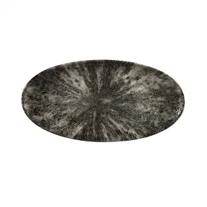Блюдо овальное Chefs 34,7Х17,3СМ, без борта, цвет Stone Quartz Black, Studio Prints Stqbov351 – купить по цене завода