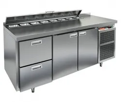 Стол для салатов Hicold SL2-211GN (1/6) (+2+10), 2 двери, 2 ящика, 1835х700х850мм – купить в Москве с доставкой Купить стол для салатов hicold sl2-211gn (1/6) (+2+10), 2 двери, 2 ящика, 1835х700х850мм в Москве – цена завода, доставка до двери | RuOborudovanie.ru