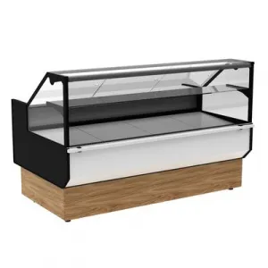 Витрина холодильная Полюс GC95 SM 1,2-1 0013-0430 (ВХС-1,2 Carboma GC95 KombiLux) (0108 Темный дуб) – купить в Москве по цене завода