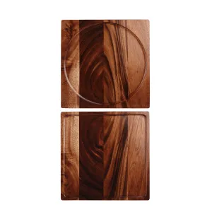 Блюдо деревянное 30Х30СМ, двухстороннее, Buffet Wood Zcawpb111 – купить по цене завода
