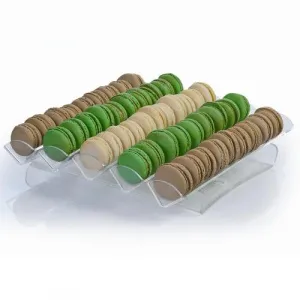 Подставка для "Macarons" 31,5Х32,5СМ H6,5См, 5 полос, пластик, прозрачная Ag05801 – купить по цене завода