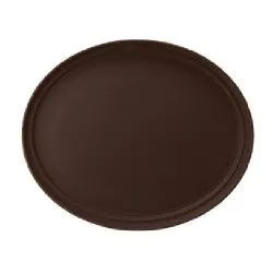 Купить поднос 56х68,5см серия jiwins jw-r2700ct-br, коричневый, прорезиненный овальный в Москве – цена завода, доставка до двери | RuOborudovanie.ru