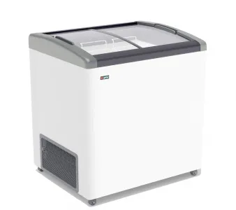 Ларь морозильный Frostor Gellar FG250E гнутое стекло серый – купить по цене завода