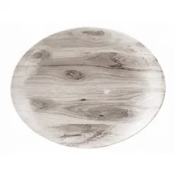 Купить блюдо овальное 19,7х16см, без борта, textured prints, цвет sepia wood wseop71 в Москве – цена завода, доставка до двери | RuOborudovanie.ru