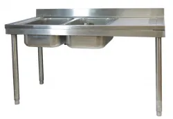 Купить ванна моечная размером 70х160х4 см с 2 цельнотянутыми гнездами angelo po vvd0716d – цена от завода, доставка до двери | RuOborudovanie.ru
