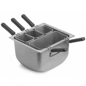 Кастрюля для пасты 38Х35СМ H23,7См, с 4-МЯ корзинами и крышкой, серия "Tender", нерж.сталь 3390Q404 – купить в Москве по цене завода