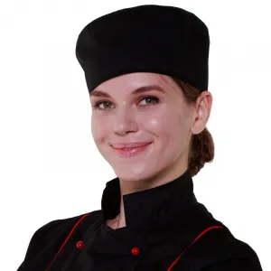 Шапочка повара Таблетка чёрная [00400] – купить в Москве по цене завода