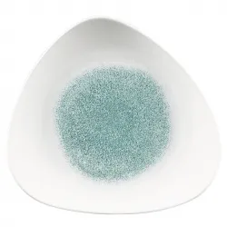 Купить тарелка мелкая треугольная 31,1см, без борта, цвет raku jade green, studio prints rkjgtr121 – цена от завода, доставка до двери | RuOborudovanie.ru