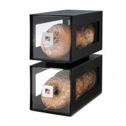 Купить диспенсер bakery bd101 акрил/сталь (черный) для выпечки, 2 уровня, 29,8х15,9см h33см – цена от завода, доставка до двери | RuOborudovanie.ru