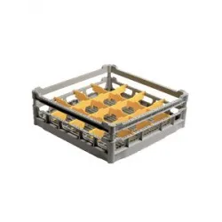 Купить кассета для стаканов с разделителями 50х50 см apach chef line l780089 – цена от завода, доставка до двери | RuOborudovanie.ru