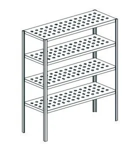 Стеллаж перфорированный Apach Chef Line Lstp20-104 – купить по цене завода