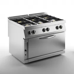 Купить плита газовая 6 конфорочная 900 серии apach chef line slrrg129fg – цена от завода, доставка до двери | RuOborudovanie.ru