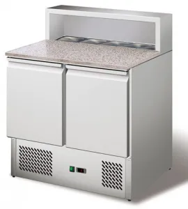 Стол для пиццы Koreco PS900 (+0/+10) гранит.столеш., 2дв, 2полки GN1/1 – купить в Москве по цене завода