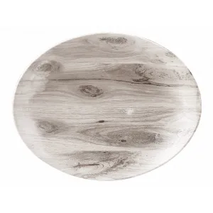 Блюдо овальное 19,7Х16СМ, без борта, Textured Prints, цвет Sepia Wood Wseop71 – купить в Москве по цене завода