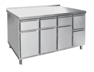 Стол для кофемашины Abat СКМ-7-2, арт.21000801143 с бортом, с ящиками 3 выдв+3 откидных – купить в Москве по цене завода