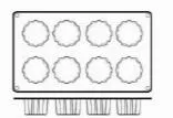 Купить форма для выпечки paderno 47742-41 – цена от завода, доставка до двери | RuOborudovanie.ru