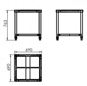 Подставка Hurakan HKN-ICF35DX4-ST для плиты индукционной HKN-ICF35DX4 или HKN-ICF35DX47 – купить в Москве по цене завода