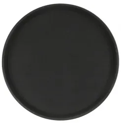 Купить поднос прорезиненный круглый 400х25 мм черный [1600ct black] в Москве – цена завода, доставка до двери | RuOborudovanie.ru