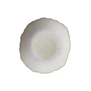 Тарелка мелкая 22Х20СМ, керамика, цвет Perle, Plume 960772 – купить по цене завода