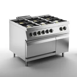 Купить плита газовая 6 конфорочная 700 серии apach chef line slrrg127fecs – цена от завода, доставка до двери | RuOborudovanie.ru