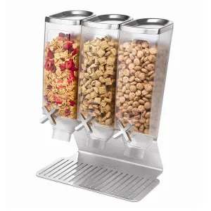 Диспенсер Rosseto Ez-Pro для сыпучих продуктов, три емкости по 3,8л, 35,6Х20,3СМ H43,2См, сталь/акри – купить в Москве по цене завода