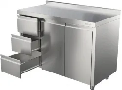 Купить стол технологический ст-с-1-1500.600-02-р-3л (ст-3/1500/600) (с ящиками) – цена от завода, доставка до двери | RuOborudovanie.ru