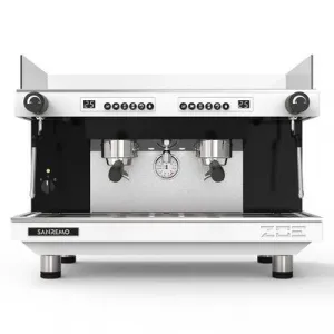 Кофемашина Sanremo Zoe Competition 2 гр. 220В автомат бело-чёрная – купить по цене завода