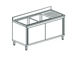 Ванна моечная Apach Chef Line L2S186-54Rwsd – купить в RuOborudovanie.ru с доставкой до двери Купить ванна моечная apach chef line l2s186-54rwsd – цена от завода, доставка до двери | RuOborudovanie.ru