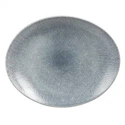 Купить блюдо овальное 31,7х25,5см, без борта, цвет raku topaz blue, studio prints rktbop121 – цена от завода, доставка до двери | RuOborudovanie.ru