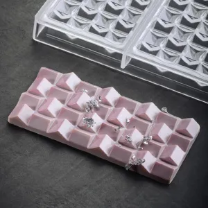 Форма для шок. "Chocolate Bar Pixie" 154Х77ММ H11Мм, 100ГР, 3 ячейки, п/к Pc5012Fr – купить в Москве по цене завода