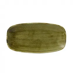 Купить блюдо прямоугольное chefs 35,5х18,9см, без борта, stonecast plume, цвет olive plgrxo141 – цена от завода, доставка до двери | RuOborudovanie.ru