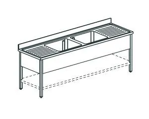 Ванна моечная Apach Chef Line L2S247-652Wsh – купить по цене завода