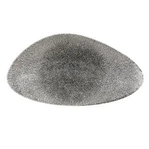 Блюдо треугольное Chefs 35Х19СМ, без борта, цвет Raku Quartz Black, Studio Prints Rkbqtc351 – купить по цене завода