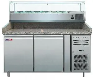 Стол холодильный Cooleq PZ2600TN-VRX380 гранит для пиццы на 428л, витрина (+2...+8) 2дв – купить в Москве по цене завода