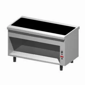 Прилавок тепловой EMAINOX 8EGVC15 8045023 с подог. стеклокерамич.поверхностью на открытом шкафу – купить в Москве по цене завода
