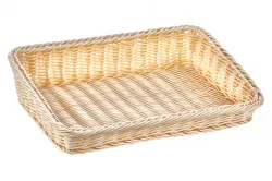 Купить корзинка пластиковая со скошенным бортом 380х260 мм бежевая [beige 5450] в Москве – цена завода, доставка до двери | RuOborudovanie.ru