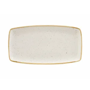 Блюдо сервировочное 35Х18,5СМ, без борта, Stonecast, цвет Barley White Swhsop141 – купить по цене завода