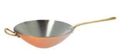 Купить сковорода медная "wok" d32см h9см "vip", ручка латунная 6432.32 – цена от завода, доставка до двери | RuOborudovanie.ru
