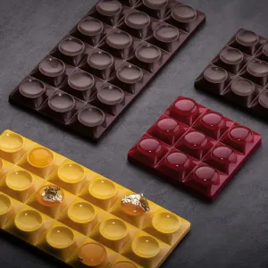 Форма для шок. "Chocolate Bar Bricks Mini" 70Х70ММ H10,5Мм, 50ГР, 6 ячеек, п/к Pc5013Fr – купить в Москве по цене завода