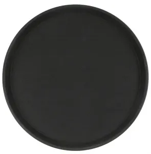 Поднос прорезиненный круглый 400х25 мм черный [1600CT Black] – купить в Москве по цене завода