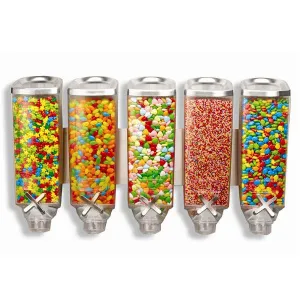 Диспенсер Rosseto Ez-Pro для сыпучих продуктов, пять емкостей по 3,8л, 66Х19,7СМ H38,1См, сталь/акри – купить в Москве по цене завода