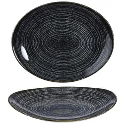 Купить блюдо овальное 31,7х25,5см, без борта, цвет charcoal black, studio prints spcbop121 – цена от завода, доставка до двери | RuOborudovanie.ru